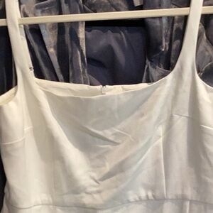 Women's Cream Midi Dress - Elegant Sleeveless Design